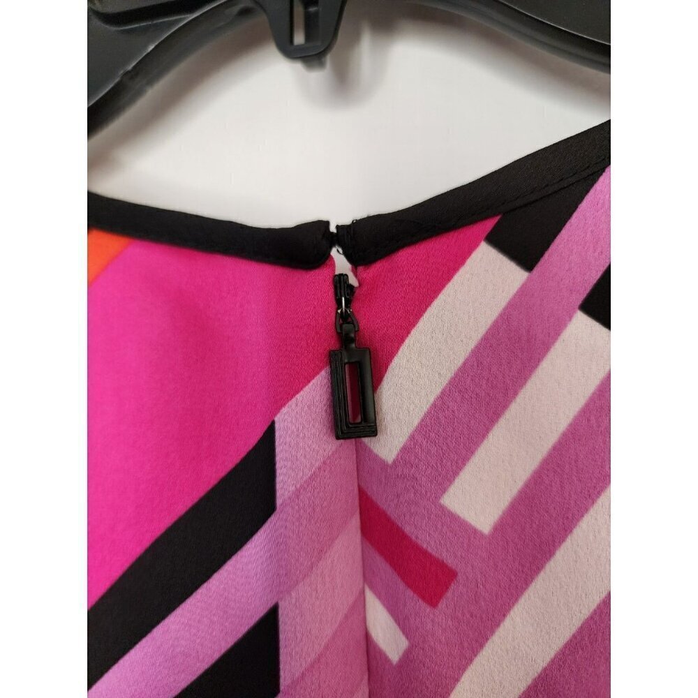 NWT Karl Lagerfeld Paris Women's Multicolored Pleated-Skirt Dress Size 6 - Picture 6 of 8